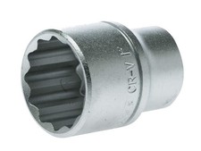 Image of Teng 1" A/F 1/2in Drive Bi-Hexagon Socket 12-Point Regular TENM120132