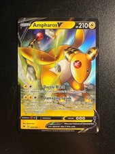 2020 Pokemon SWSH Vivid Voltage Ampharos V 49 /185 Full Art Holo Rare Hologaphic