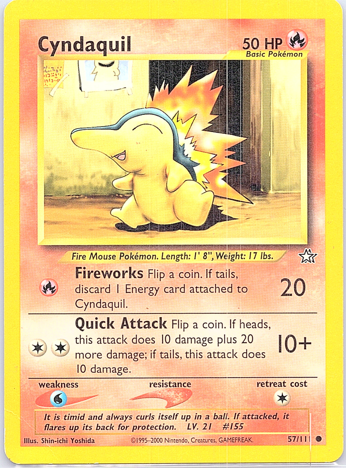 Cyndaquil 57/111 Neo Genesis Regular *DMG