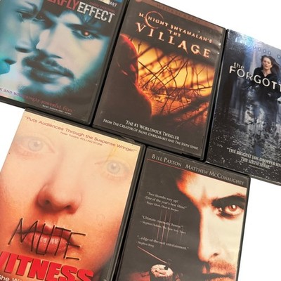 Thriller DVD Lot of 5 Butterfly Effect Village Forgotten Suspense Movies