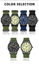 🟢 - Orologio Field Watch Quarzo Giapponese Uomo TPW K7101 Militare Nylon Verde