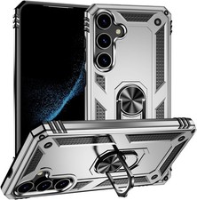 Military Grade Drop Impact Samsung Galaxy S24 Case 360 Metal Rotating Ring Holde