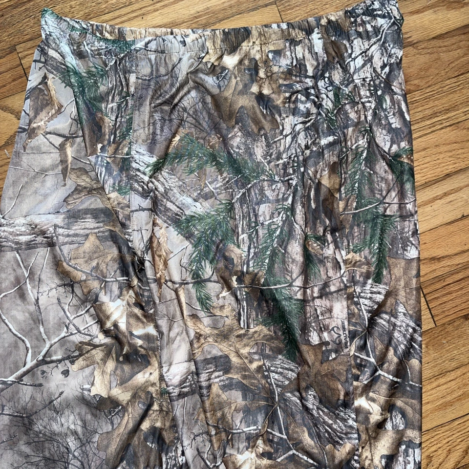 Cabelas Pants Mens Camo Adjustable Polyester Rain Hunting Outdoors Size Large - Image 2 of 4