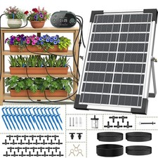 Système d'Arrosage Solaire 8 W Automatique de Jardin 30 m