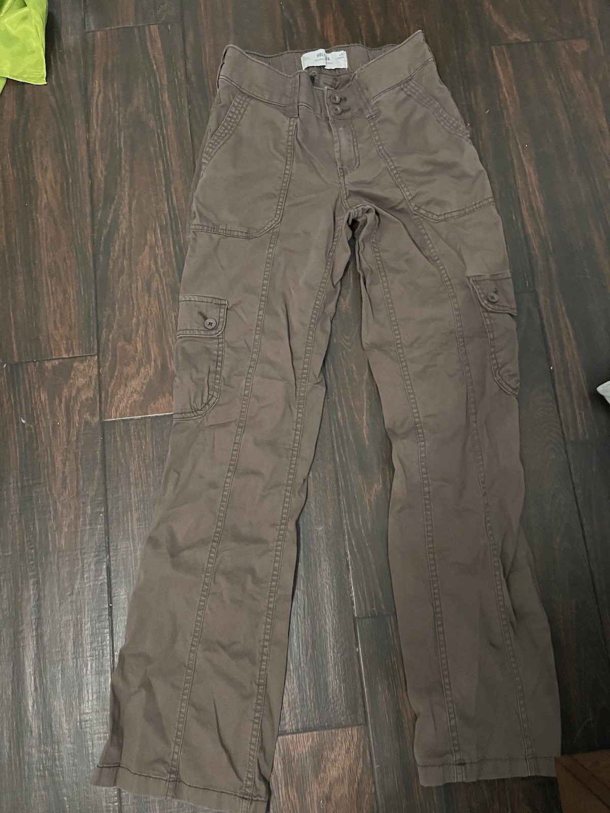 House of Harlow 1960 Women's Camel Brown Satin Straight Leg Pants, Size 2