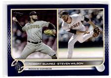 2022 Topps Update Robert Suarez Steven Wilson RC #US239 Royal Blue Padres