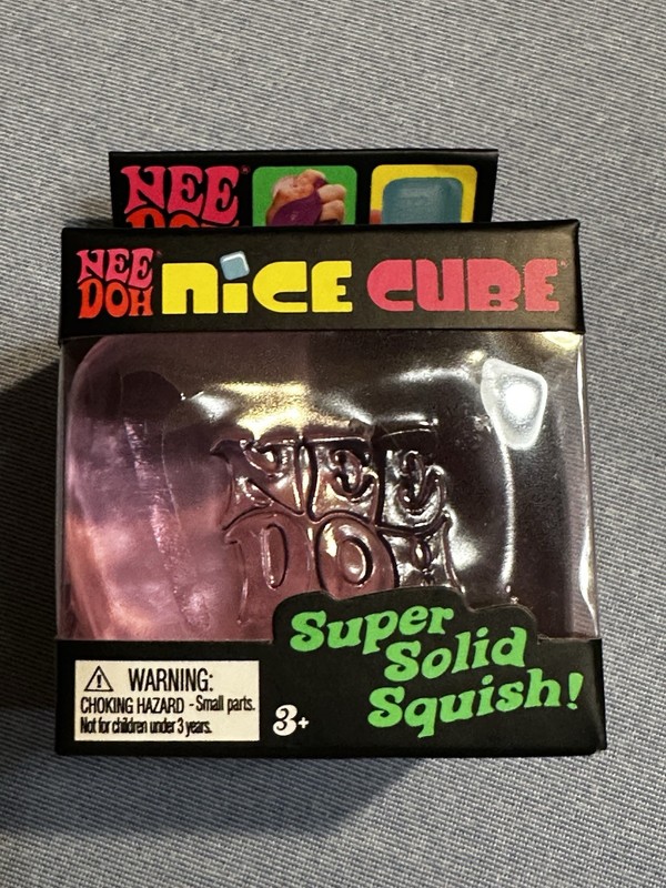 NeeDoh Nice Ice Cube. Purple. Schylling. (New)