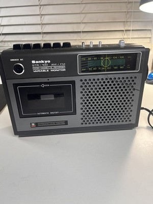 Sankyo STR-100 Cassette & Recorder Player not working only radio works TESTED 