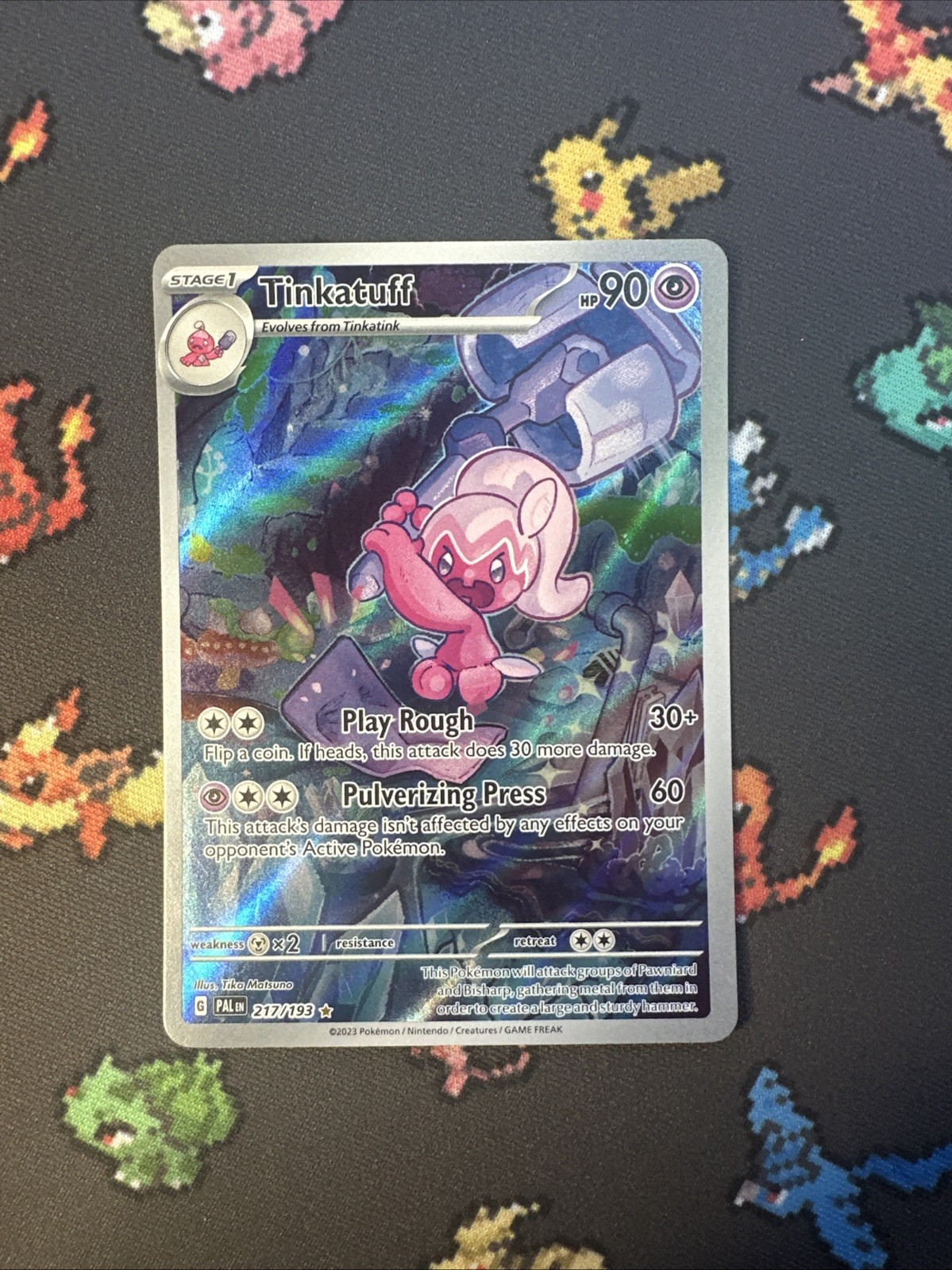 Tinkatuff 217/193 Illustration Rare – Paldea Evolved Pokémon Card NM