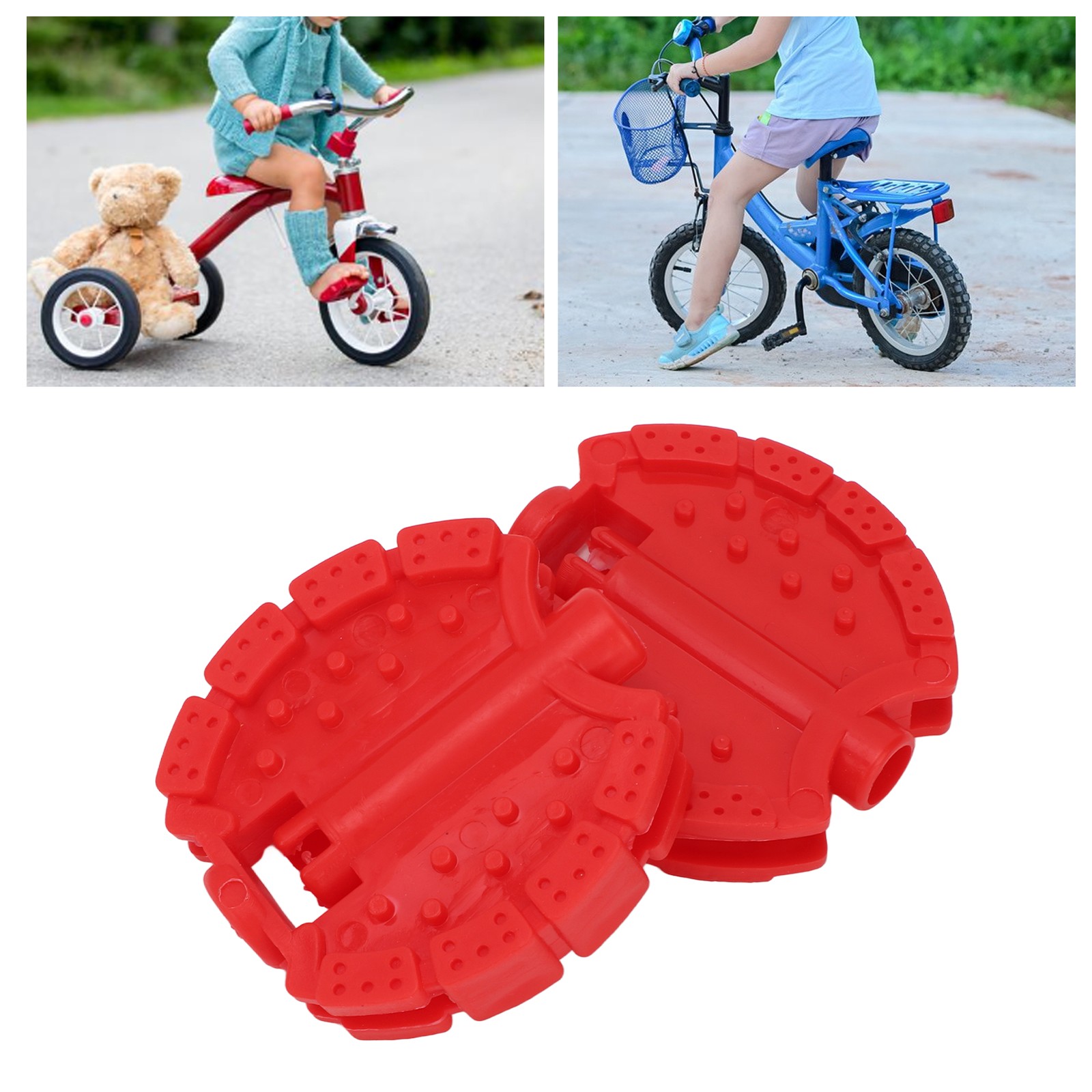 2 Pcs Kids Bike Pedal Plastic Children's Tricycle Bicycle Pedals Child Baby Stro