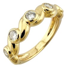 Dior Ring US 5 1/2 EU51 K18 yellow gold diamond used