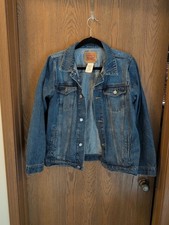 Levis Jacket Youth XL Blue Denim Button Pockets 13-15 Yr Boys Classic Free Ship
