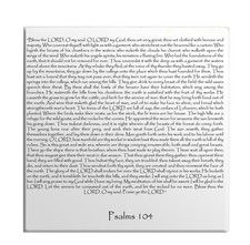 Fridge Magnet Psalms Chapter 104 English TEHILLIM Old Testament Holy Bible Torah