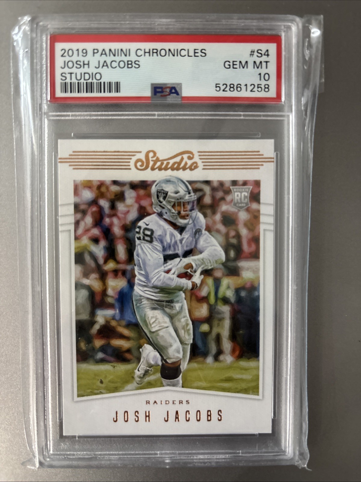 Josh Jacobs Panini Chronicles Studio #S4 Base