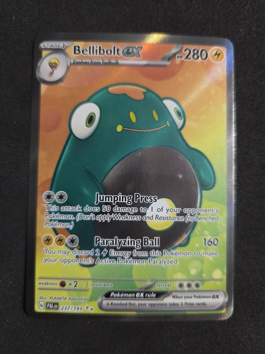Pokémon TCG - Bellibolt ex 237/193 UR - SV02: Paldea Evolved (PAL) -NM Eng