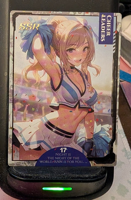 Cute Cheerleader Girl SSR-17 MS2 Goddess Story Card Mei Se 2 Waifu TCG Anime