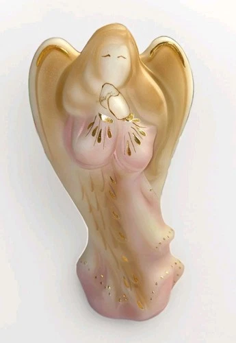 Fenton Angel Figurine Custard Glass Limited Edition #1159