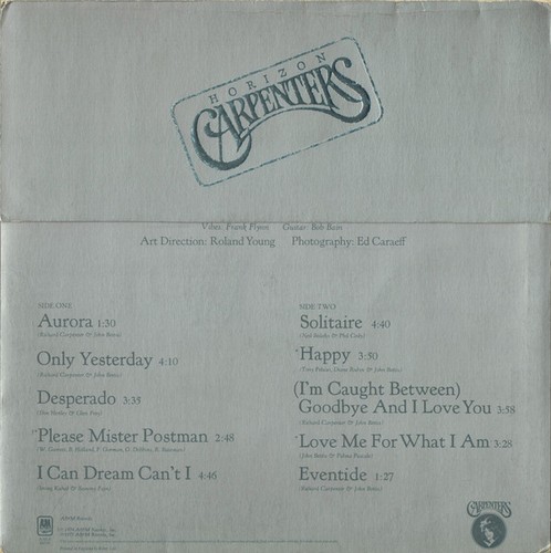Carpenters - Horizon (LP) (Very Good (VG)) - 3795797033 - Picture 3 of 5