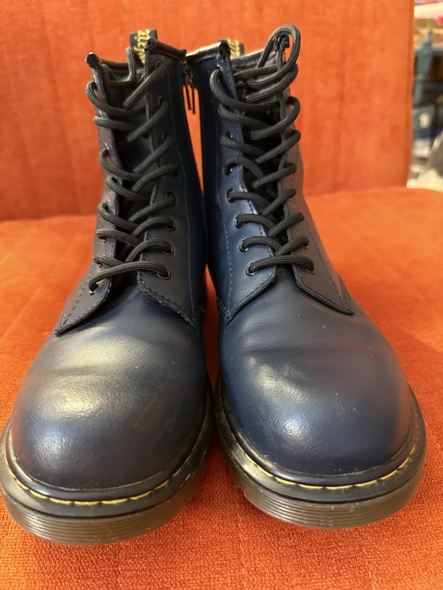 Dr. Martens Low (1-1.9 in) Heel Height Blue Boots for Women for