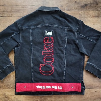 Lee × Coke Coca-Cola Black Denim Stitch Jacket Size Small