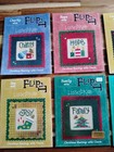 Lot of 10 Lizzie ⭐ Kate Flip-It Holidays Christmas Cross Stitch Charts & Charms — photo 2