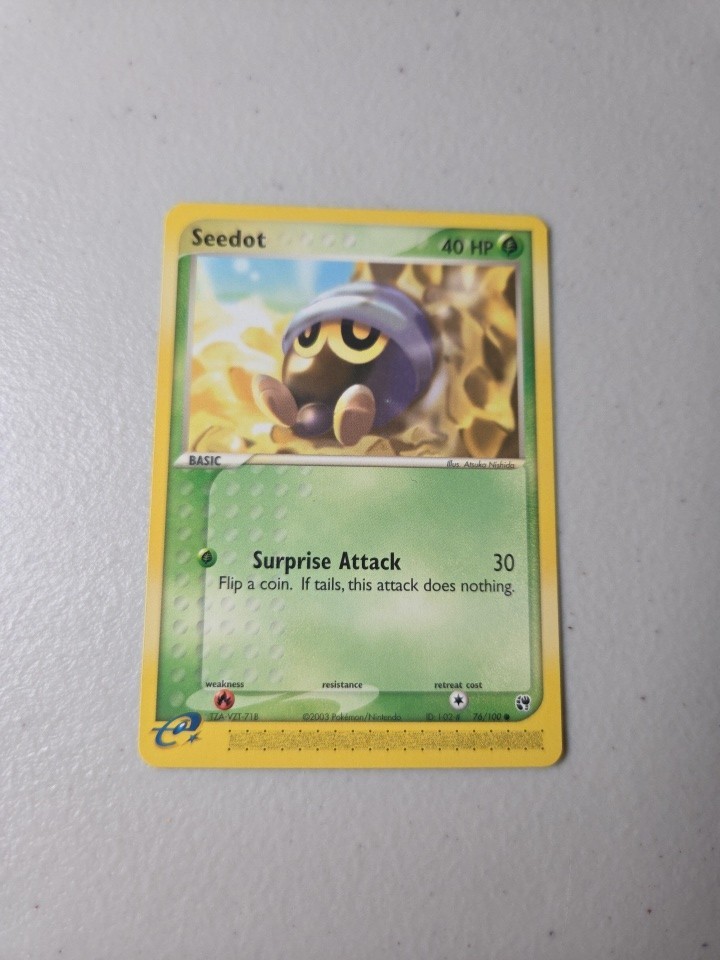 Seedot - ex Sandstorm Common 76/100 2003 NM Pokemon