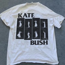 Kate Bush graphic Shirt White Unisex Heavy Cotton Men Women S-5XL