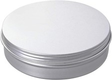 EXCEART 150ml Aluminum Tin Cans Round Balm Tins Cans Empty Containers with Scre