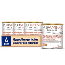 PurAmino Hypoallergenic Infant Drink, for Severe Food Allergies, Omega-3 DHA,