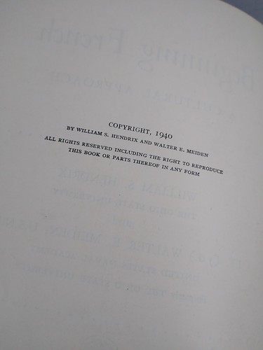 Beginning French A Cultural Approach 1940 William Hendrix - Imagen 8 de 10