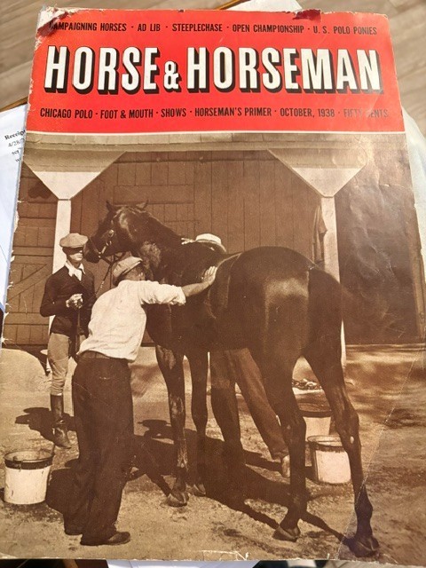 HORSE & HORSEMAN OCTOBER, 1938 "88" YEARS OLD IN GREAT CONDITION