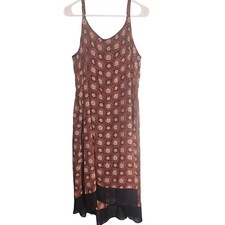 Lane Bryant Medallion Print High Low Maxi Dress Women 14/16 Flowy Boho Earthy