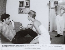 What's Up Doc 1972 8x10 photo Peter Bogdanovich directs Streisand O'Neal on set