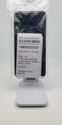 Apple iPhone 11 Pro Max - 64 GB - Silver (Straight Talk) - Fair