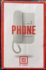 Argos Spirit 100 Big Button Corded Landline Telephone Phone White, Boxed, unused