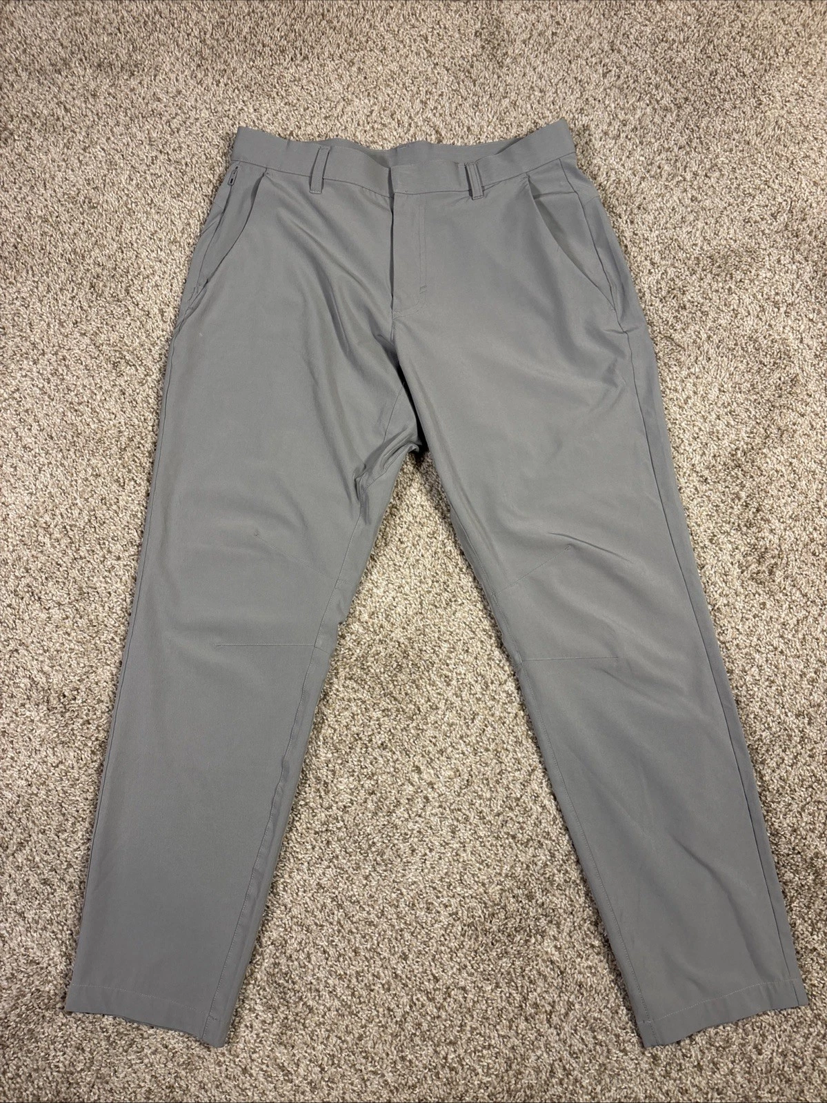 Fabletics The Only Pant Mens 32x34 Classic Fit Performance Chinos Golf Gray