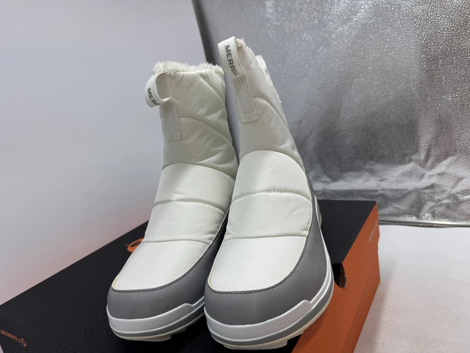 Merrell Snowcreek Botas Deportivas de Nieve Polares con Cremallera Media para Mujer Blancas Impermeables - 10.5 Foto 3 de 4