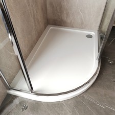 Pearlstone Slip Resistant Offset Quadrant Shower Tray 1200mm x 800mm LH