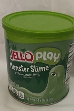 Jello Play Monster Slime Kit Edible Lime Gelatin Discontinued RARE SEALED 14.8oz