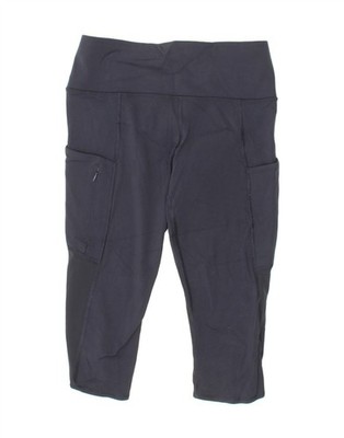 Athleta Damen Capri Leggings Small W26 L16 dunkelblau Nylon CK30