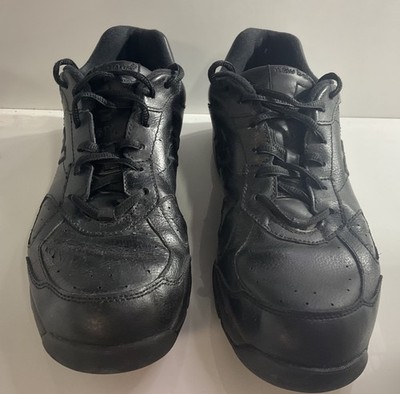 New Balance 574 MW574BK Triple Black Leather Mens Size 8 Sneakers Shoes