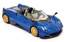 TSM 1/64 - Pagani Huayra Roadster Blue Francia Supercar LHD 38 Diecast Model Car