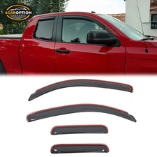 In-Channel Window Visor Fits 07-21 Toyota Tundra Double Cab Rain Guard Shade
