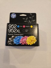 HP 952XL Black 952 Color Ink N9K28AN Combo 4 Pack OEM Sealed