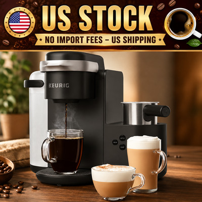 Keurig K-Cafe Single Serve Coffee Latte Cappuccino Maker Dark Charcoal
