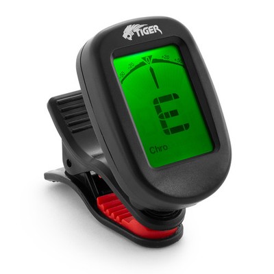 Gitarren-Tuner Chromatisches Clip-On Stimmgerät für Ukulele, Bass, Banjo, Violine von Tiger