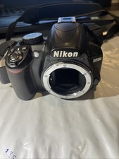 Nikon D3100 DSLR Camera Body Only - Missing Battery Cover Powers On For Parts