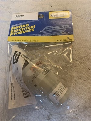 Hubbell Marine Products HBL31CM29 Adaptor 30A T.L. Male to 20A S.B. Female 125V