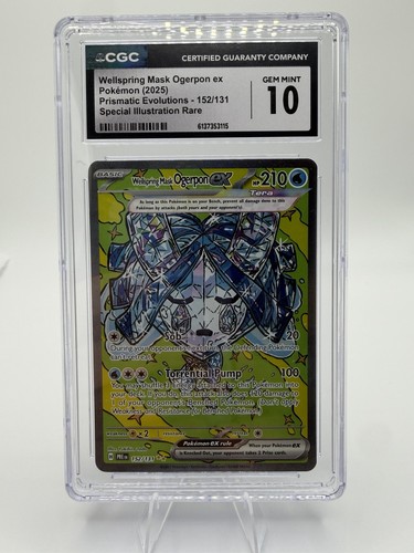 Wellspring Mask Ogerpon ex graded CGC 10 for sale on eBay