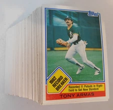 1983 TOPPS BASEBALL YOU PICK CARD COMPLETE YOUR SET #'s 1-200 (item#N10)